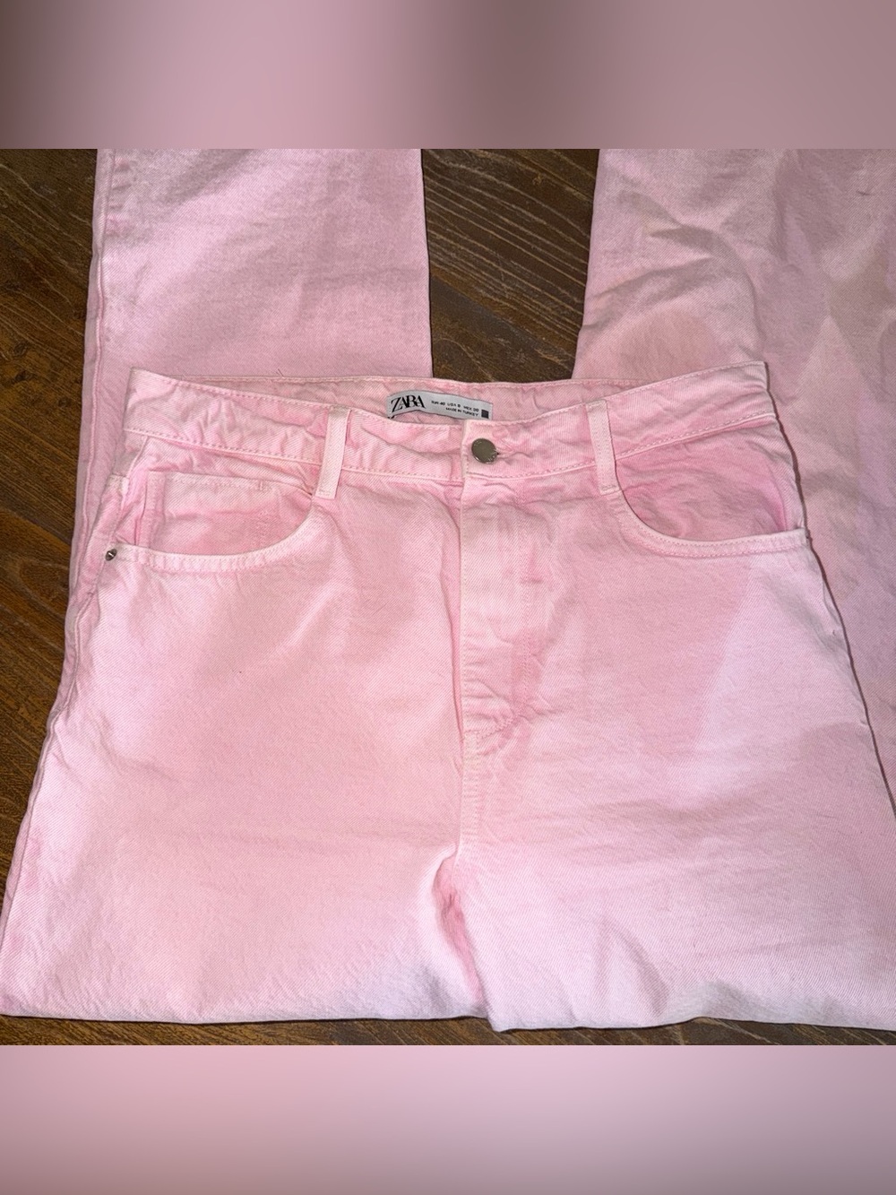 Zara Pink Women's Jeans